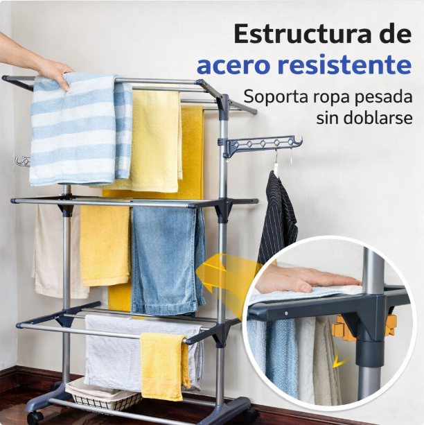 AeroDry Pro™ - Seca más ropa en menos espacio
