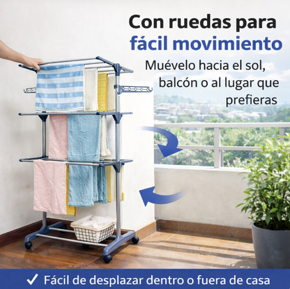 AeroDry Pro™ - Seca más ropa en menos espacio