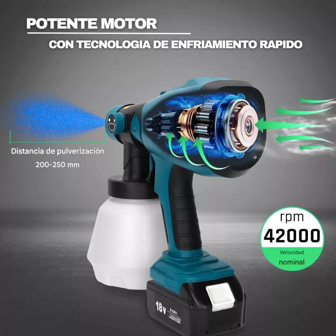 SprayMaster PRO™ - Pistola Pulverizadora Inalámbrica Profesional